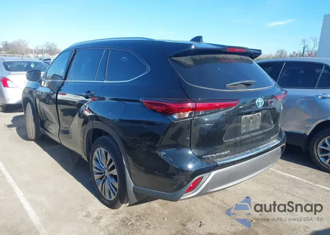 2021 Toyota Highlander Hybrid Platinum из США, поврежденный, VIN 5TDEBRCH2MS036474